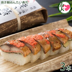 越前三國湊屋 焼き鯖めんたい寿司 約290g×3本