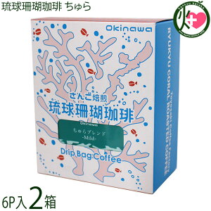 沖縄上島珈琲 琉球珊瑚珈琲 ちゅら 54g(9g×6袋)×2箱 Mild Blend