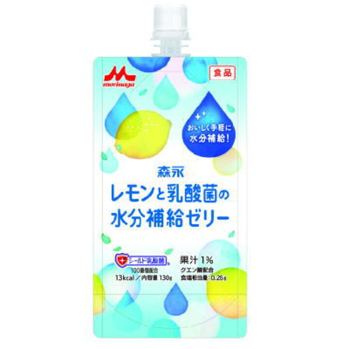 クリニコ レモンと乳酸菌の水分補給ゼリー 130g x 6袋 【栄養】3980円(税込)以上で送料無料 健康デパート レモンと乳酸菌の水分補給ゼリー6箱セット(36個)※着払い