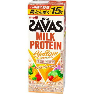 ���� �U�o�XMILK PROTEIN + �C�G���[�x�W�^�u�� Yellow Vegetable 200ml×24�{�@���������@��