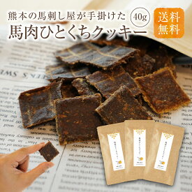 犬 おやつ 無添加 国産 馬肉 ひとくち クッキー 40g 3 袋 ドッグフード ジャーキー クッキー ドライ フード 高タンパク 低脂質 大容量 老犬 シニア 柴犬 小型犬 中型犬 大型犬 オヤツ 犬のオヤツ 犬用おやつ ペットフード ごほうび ご褒美 健康いぬ生活