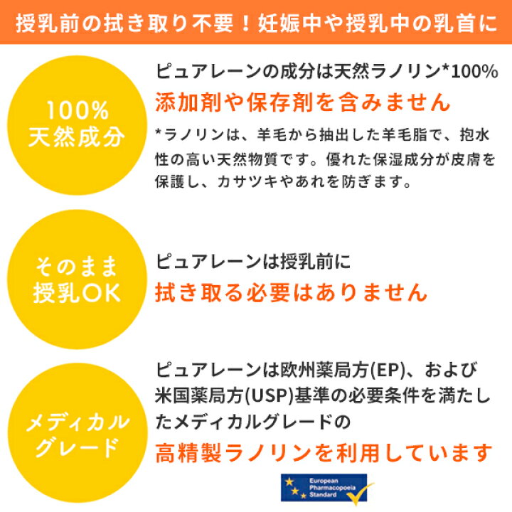 楽天市場 リニューアル メデラ 正規品 ピュアレーン 7g 1本 天然成分 ラノリン100 保湿 乳頭保護クリーム 授乳 出産準備 おっぱい 母乳育児 Pure Lan100 Medela メデラ正規代理店 ポスト投函 送料無料 健康ｆａｎ 楽天市場店