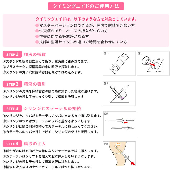 妊活キット Timing 3キット入り エイド タイミング 妊活用 Aid 採精容器