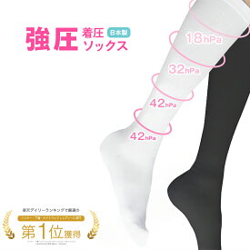【従来品】スリムビューティー 強圧 着圧ソックス レディース 日本製 ホワイト ブラック 消臭 綿混 むくみ防止 段階着圧 美脚ケア 22-25cm つま先ゆったり ナース 看護師 着圧ハイソックス 強着圧ソックス
