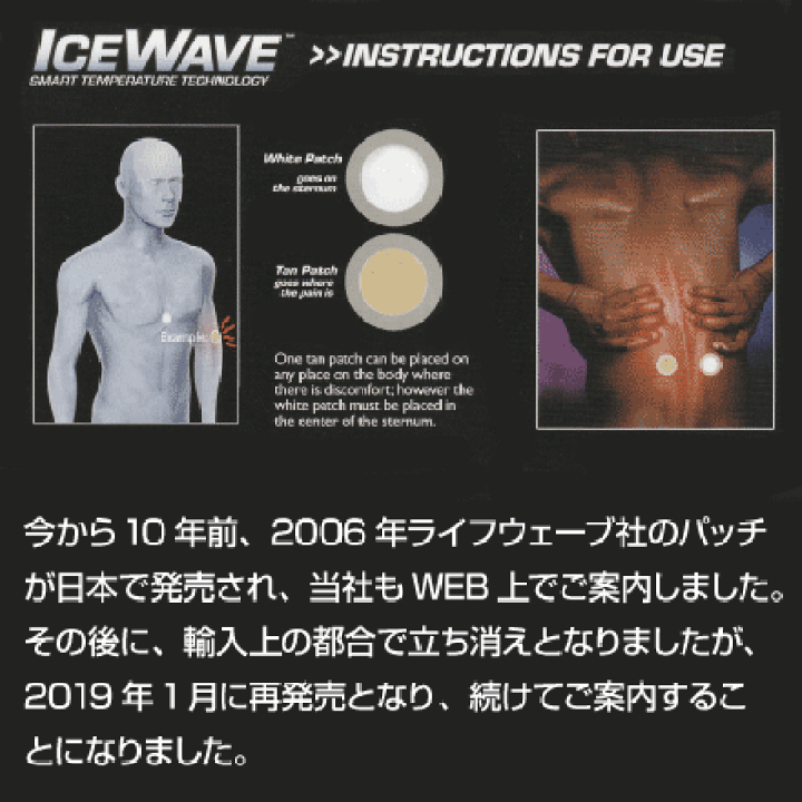 楽天市場】アイスウェーブパッチ／icewave・LifeWaveライフウェーブ社