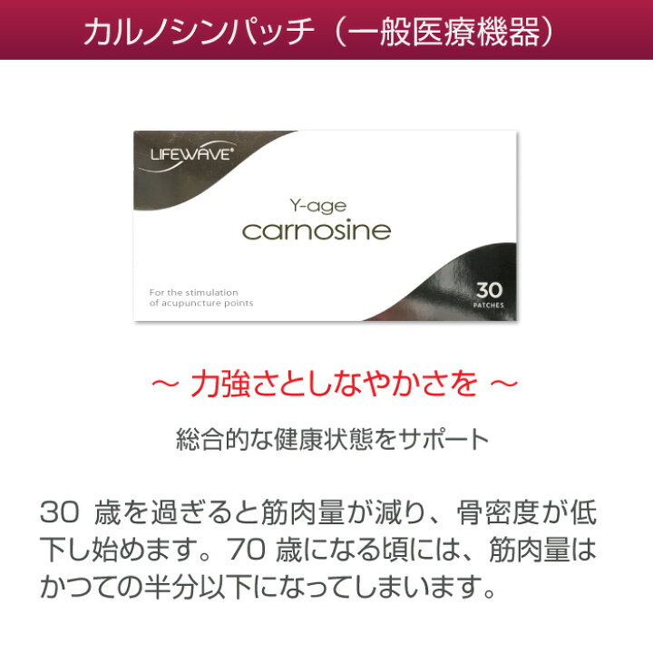 楽天市場】カルノシンパッチ【正規品】ライフウェーブ社製（リピート 