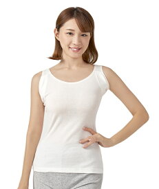 綿100%脇汗ガードノースリーブ
