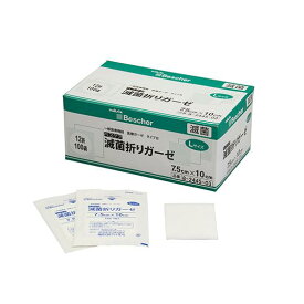 ベスケア　滅菌折りガーゼ　75×100　8−2445−03　1箱