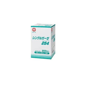 シングルガーゼ254　25cm×25cm　4ツ折　17484　200枚