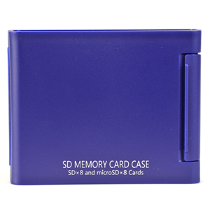 ハードケースタイプのSDカードケース 8枚収納 即配 SDメモリーカードケースAS ASSD8BU ケンコートキナー ネコポス便送料無料 TOKINA ブルー 大人気! 新登場 KENKO