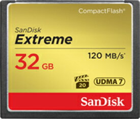 【取寄】 エクストリーム コンパクトフラッシュ カード 32GB : SDCFXSB-032G-J61 SanDisk サンディスク【ネコポス便送料無料】