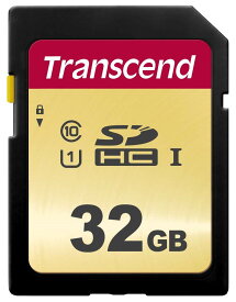 【即配】(KT) トランセンド SDHCメモリカード 32GB : TS32GSDC500S UHS-I U1 MLC【ネコポス便送料無料】