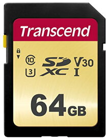 【取寄】 トランセンド SDXCメモリカード 64GB : TS64GSDC500S UHS-I U3 MLC【ネコポス便送料無料】