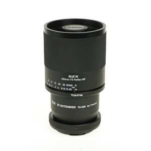 yzzgLi[ SZX 400mm F8 Reflex & 2X GNXe_[KIT LmEF}Eg PR[gLi[ KENKO TOKINA yzy3Nۏ؁z