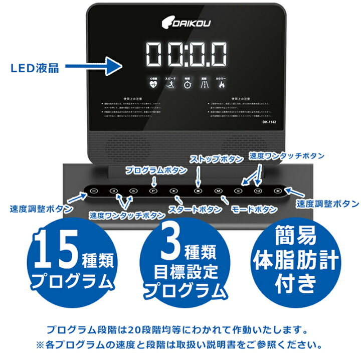 楽天市場】＼レビューキャンペーン！／ ルームランナー 電動 静音 家庭 