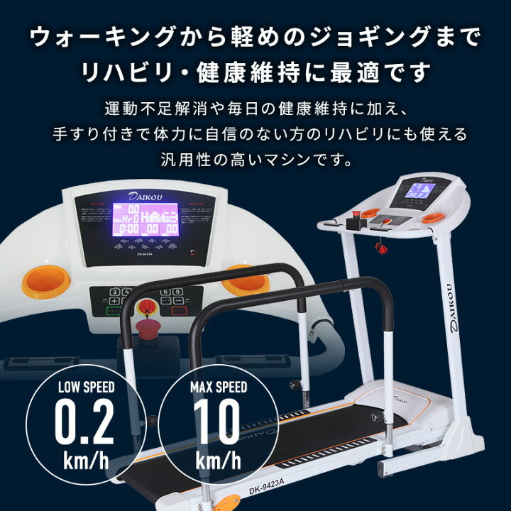 楽天市場】【予約 次回12月下旬再入荷】 ウォーキングマシン 電動 静音  
