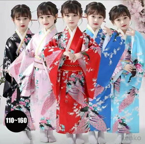 【送料無料】浴衣 子供 キッズ 女の子 浴衣ドレスセット 2点セット(浴衣ドレス+帯) 浴衣セット 子供浴衣 ふわふわ ゆかた こども用 子ども こども ゆかた