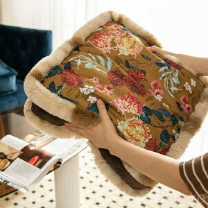 【送料無料】座布団 低反発 クッション 腰当て おしゃれ 花柄 座り心地いい 厚手 健康クッション 座椅子 椅子用 フロア 座布団カバー ソファ枕 通気性 滑り止め