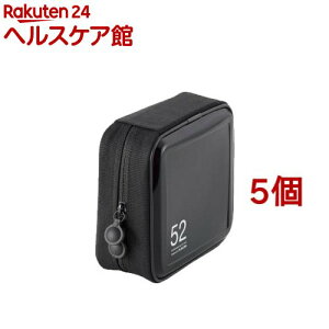 エレコム CD/DVDファスナーケース CCD-H52BK(5個セット)【エレコム(ELECOM)】