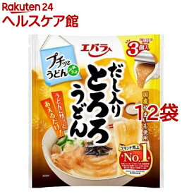 エバラ プチッとうどんプラス だし入りとろろうどん(42g*3個入*12袋セット)【エバラ】[エバラ 調味料 うどん めんつゆ 麺つゆ プチっと]