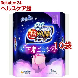 ソフィ 超熟睡 ショーツ 特に多い夜用 XL 生理用ナプキン(4個入*10袋セット)【ソフィ】