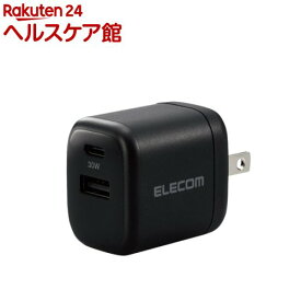 エレコム USB Type-C 充電器 PD 対応 最大出力30W タイプC*1 タイプA*1 ブラック(1個)【エレコム(ELECOM)】