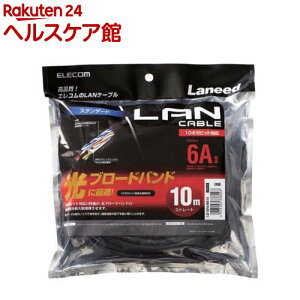 GR cat6a LANP[u ubN 10m LD-GPA^BK10(1{)yGR(ELECOM)z