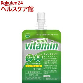 クイックエイド マルチビタミン 11種類のビタミン 栄養機能食品 ゼリー飲料(180g*30コ入)