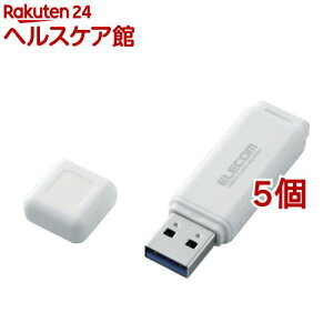 �G���R�� USB������ USB3.1(Gen1) �X�^���_�[�h 32GB 1�N�ۏ� MF-HSU3A32GWH(5�Z�b�g)�y�G���R��(ELECOM)�z