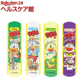 絆創膏 お菓子絆創膏 やおきん うまい棒 Mサイズ 約7.2×1.9cm SIB003(12枚入)【お菓子絆創膏】