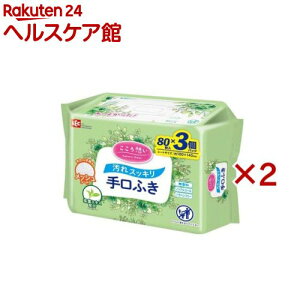 こころ想い 大人用 手口ふき(3個入×2セット(1個80枚))