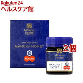 正規輸入品 マヌカヘルス MGO700+ UMF18+ マヌカハニー(250g*2個セット)【マヌカヘルス】
