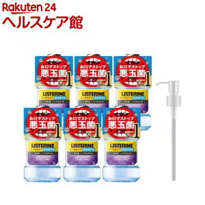 �y1��ނ�I�ׂ�z��p���X�e���� �g�[�^���P�A �|���v�t�� �P�[�X�i(1000ml×6�{)�yLISTERINE(���X�e����)�z