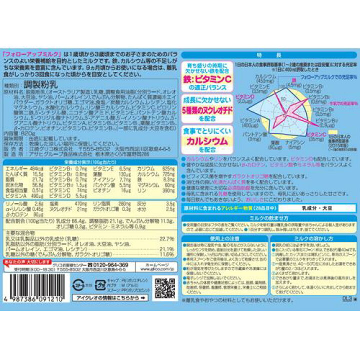 楽天市場 アイクレオ フォローアップミルク 0g 2缶セット 4コセット アイクレオ 粉ミルク 楽天24 ヘルスケア館