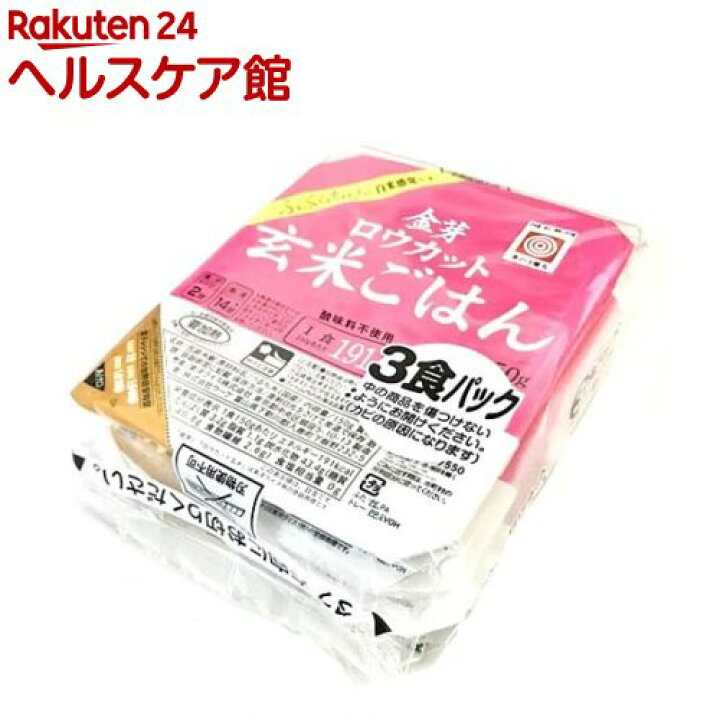 楽天市場 東洋ライス 金芽ロウカット玄米ごはん 150g 3食入 ケンコーコム 楽天市場 東洋ライス 金芽ロウカット玄米ごはん 150g 3食入 ケンコーコム