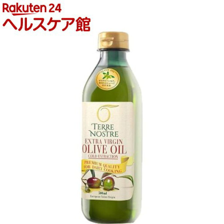 楽天市場 テッレ ノーステレ エキストラバージンオリーブオイル ヨーロピアンブレンド 500ml 楽天24 ヘルスケア館