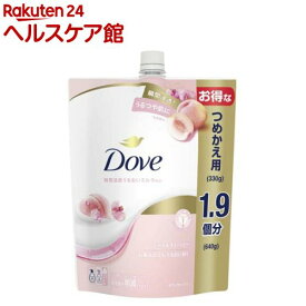 ダヴ ボディソープ ピーチ＆スイートピー ボディウォッシュ 詰め替え 大容量(640g)【ダヴ(Dove) ボディウォッシュ】[さっぱり 保水 保湿 うるつや 子どもにも使える]