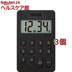 �^�j�^ �f�W�^���^�C�}�[ �u���b�N �e���L�[���쉹���� �u���b�N TD-415-BK(3�Z�b�g)�y�^�j�^(TANITA)�z