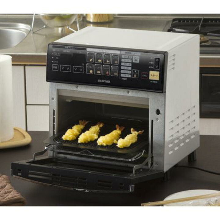 楽天市場】アイリスオーヤマ リクック熱風オーブン ホワイト FVX-M3A-W 