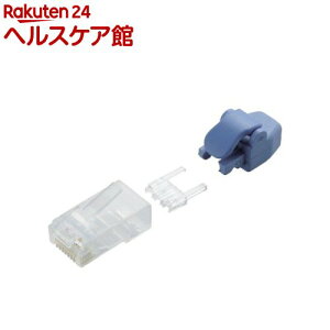 RJ45�R�l�N�^ CAT6 �P���^�������Ή� �c�����܂�Ȃ��f�� �ߐ܂�h�~�J�o�[�t��(10��)�y�G���R��(ELECOM)�z