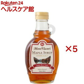 モンファボリ 100％ピュア メープルシロップ カナダ産 アンバーリッチ(250g×5セット)【Mon Favori(モンファボリ)】[シロップ グレードA Mon Favori]