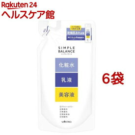 シンプルバランス ハトムギローション つめかえ(220ml*6袋セット)【シンプルバランス】[オールインワン 保湿 ノンアルコール 時短]