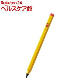 エレコム iPad用 タッチペン スタイラスペン 充電式 スリム 六角鉛筆型 イエロー(1個)【エレコム(ELECOM)】