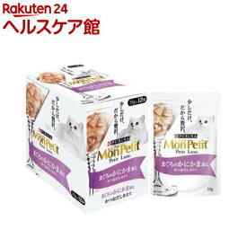 モンプチ プチリュクス パウチ まぐろのかにかま添え かつおだし仕立て(35g*12袋セット)【モンプチ】