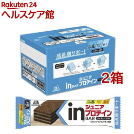 森永製菓 inバー ジュニアプロテイン ココア(12本入×2箱セット)【inバー】