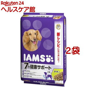 アイムス 7歳以上用 健康サポート チキン 小粒(12kg*2コセット)【dalc_iams】【m3ad】【アイムス】[ドッグフード]