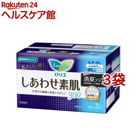 ロリエ しあわせ素肌 消臭プラス 多い夜用 30cm 羽つき(9個入*3袋セット)【ロリエ】