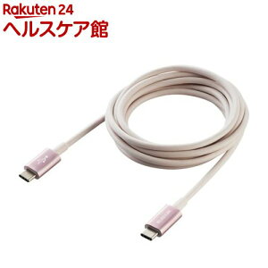 �G���R�� USB�P�[�u�� 2m Type-C �}���[�d �f�����ɂ��� �s���N MPA-CCPS20PNPN(1�{)�y�G���R��(ELECOM)�z