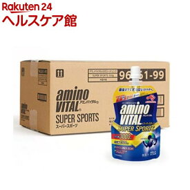 ケース販売 アミノバイタルゼリードリンク スーパースポーツ SUPERSPORTS(100g*24個入)【アミノバイタル(AMINO VITAL)】[ケース販売 ゼリー 栄養ゼリー BCAA アミノ酸]