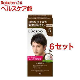 ルシード ワンプッシュケアカラー 5 ナチュラルブラウン(50g+50g*6セット)【ルシード(LUCIDO)】